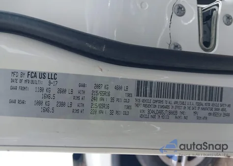 2018 Jeep Compass Sport 4X4 z USA, uszkodzony, nr VIN 3C4NJDAB5JT180039